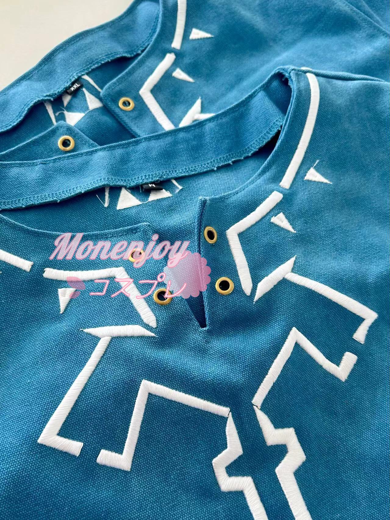 Monenjoy ゼルダの伝説 リンク　英傑服　英傑の服 　豪華生地　試練の覇者　ティアーズオブザキングダム　イベント　仮装 ブレワイ　 - Monenjoy