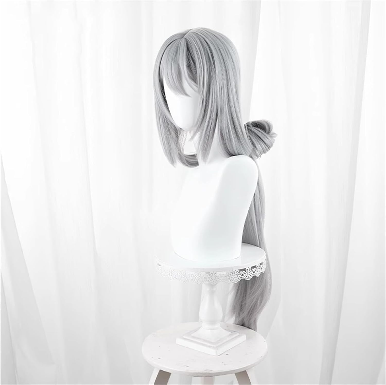 Monenjoy 崩壊スターレイル 桂乃芬 ウィッグ 80cm ロング 自然 ショート ボブ フルウィッグ ストレート ウイッグ wig かつら フルウィッグ ミディアム セミロング - Monenjoy