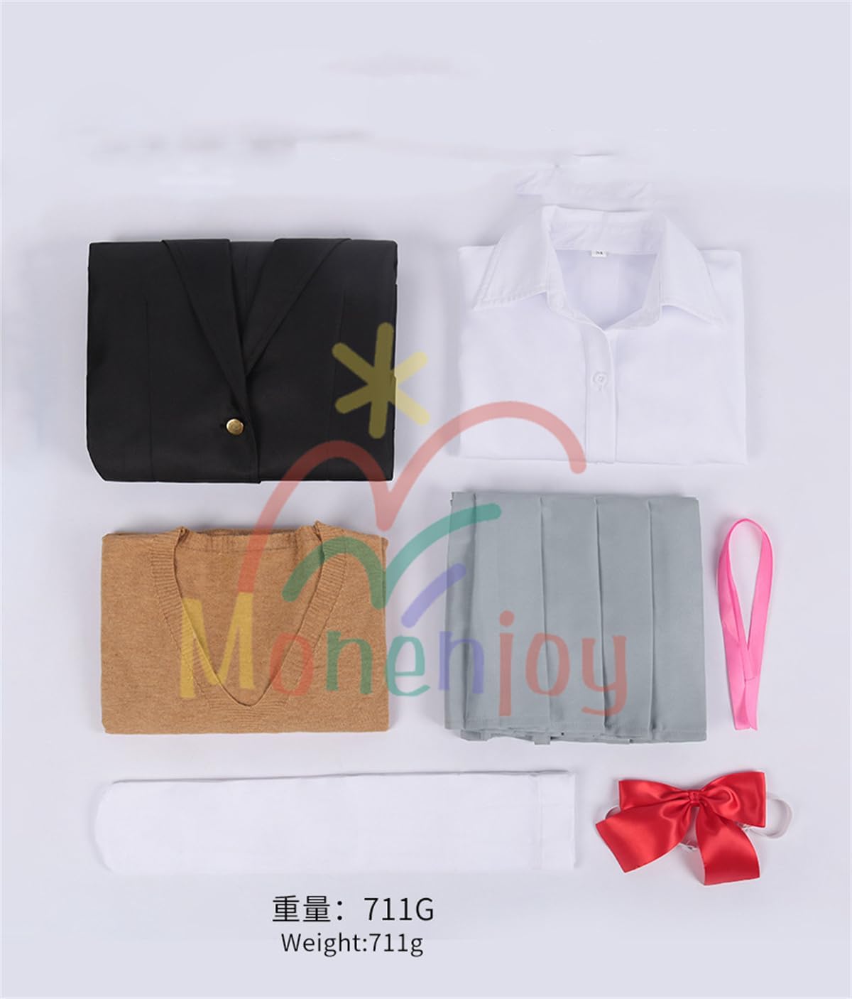 Monenjoy 2.5次元の誘惑 橘美花莉 コスプレ衣装　JK服 高校服 ユニフォーム　cosplay ハロウィン クリスマス 仮装 イベント スカート - Monenjoy