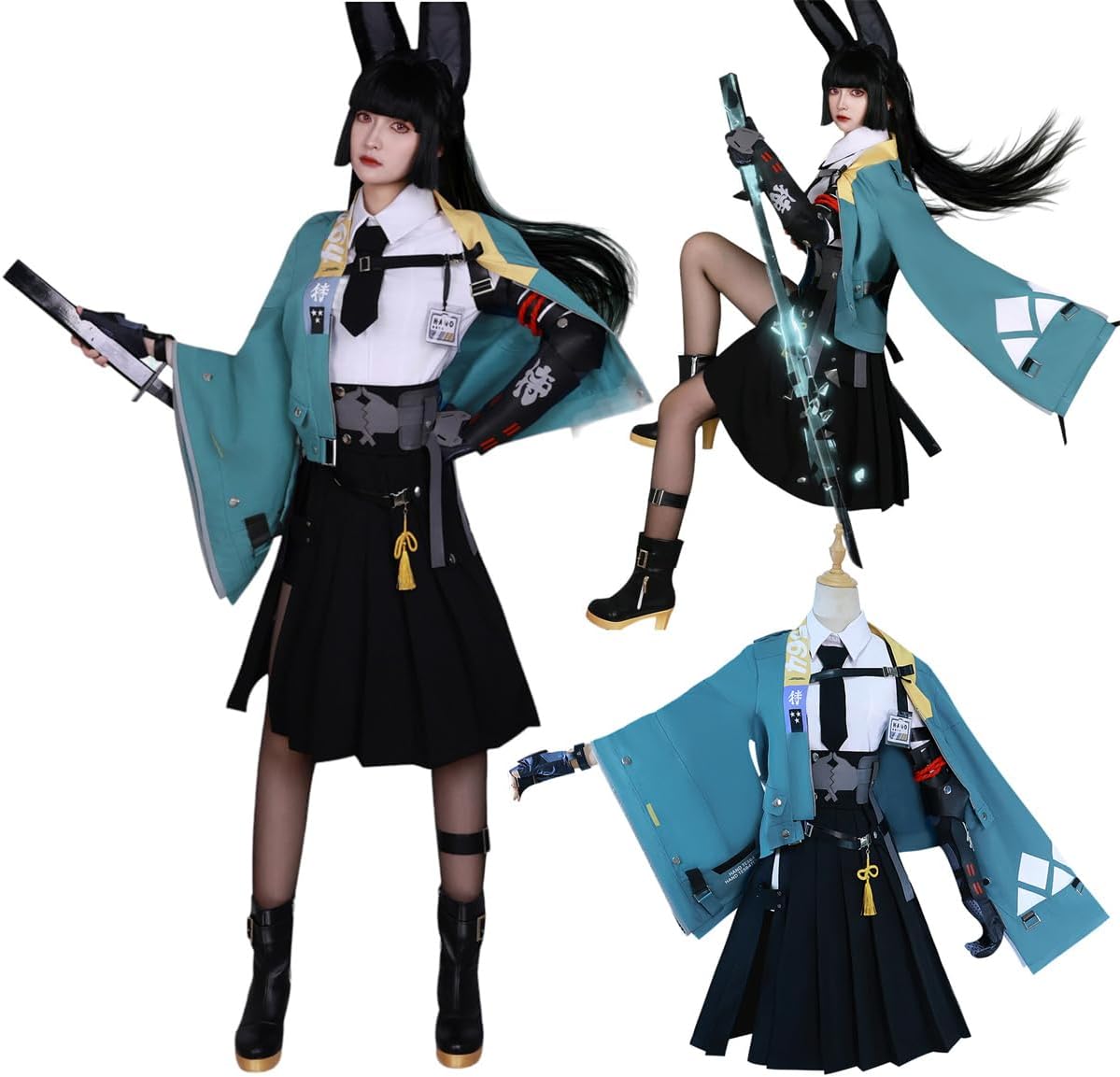 Monenjoy　ゼンレスゾーンゼロ エレン・ジョーウィッグ追加 コスチューム ゼンゼロ/ZZZ　コスプレ 衣装 イベント - Monenjoy