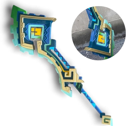 Monenjoy コスプレ道具　原神　キィニチ 武器 山の王の長牙 両手剣 PU製造 115cm 1:1レプリカ パーティ 道具 武器 モデル ハロウィン イベント 工芸品 廻焔を継ぐ狩人 学園祭 - Monenjoy