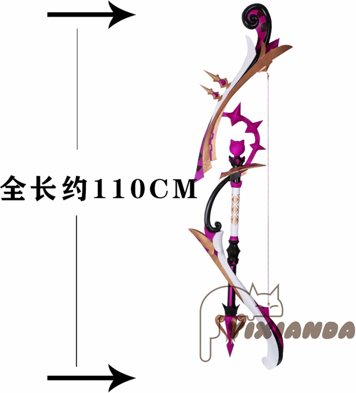 Monenjoy 原神（げんしん） 狩人の道 　コスプレ道具　110CM プロップ（弓矢） ティナリ 甘雨(かんう) アンバー 武器　COS イベントGS1191　 - Monenjoy
