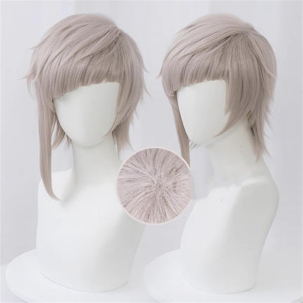 Monenjoy文豪ストレイドッグス 中島敦 ウィッグ 文スト 30cm コスプレウィッグ 自然 つけ毛 ルーズ メッシュ 耐熱 自然 フルウィッグ - Monenjoy