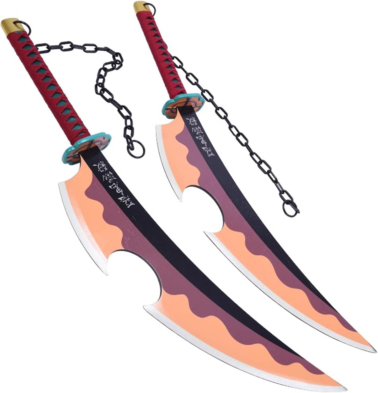 Monenjoy 鬼滅の刃　日輪刀 宇髄天元 82cm 剣士 武士 サムライ 忍者 工芸品 鬼殺隊 武器 インテリア アクセサリー 剣 モデル コスプレ道具 撮影道具 舞台 イベント ハロウィン - Monenjoy