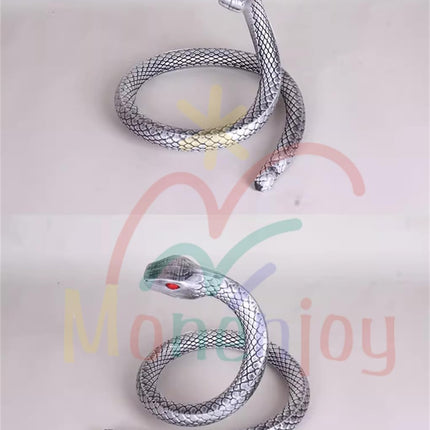 Monenjoy 鬼滅の刃　コスプレ道具 蛇柱 鏑丸 白蛇 115cm 武器 伊黒 小芭内 PU製 手作り 撮影道具 DIY コスプレ道具 イベント おもちゃ ハロウィン