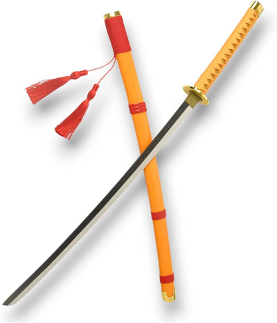 Monenjoy 海賊王 火災のキング 104cm 剣豪百獣海賊団 アルベル 剣士 サムライ ワノ国 海賊 大業物 木 武器 インテリア アクセサリー おもちゃ コスプレ道具 撮影道具 舞台 イベント ハロウィン - Monenjoy