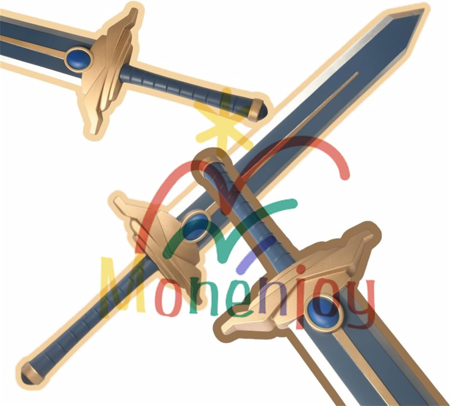 Monenjoy コスプレ道具 葬送のフリーレン ヒンメル 西洋剣 ソード PU製造 110cm 550g 勇者 勇者の剣 コスプレ レプリカ フリーレン 日本刀 手遊び 模擬刀 ハロウィン イベント シュタルク - Monenjoy