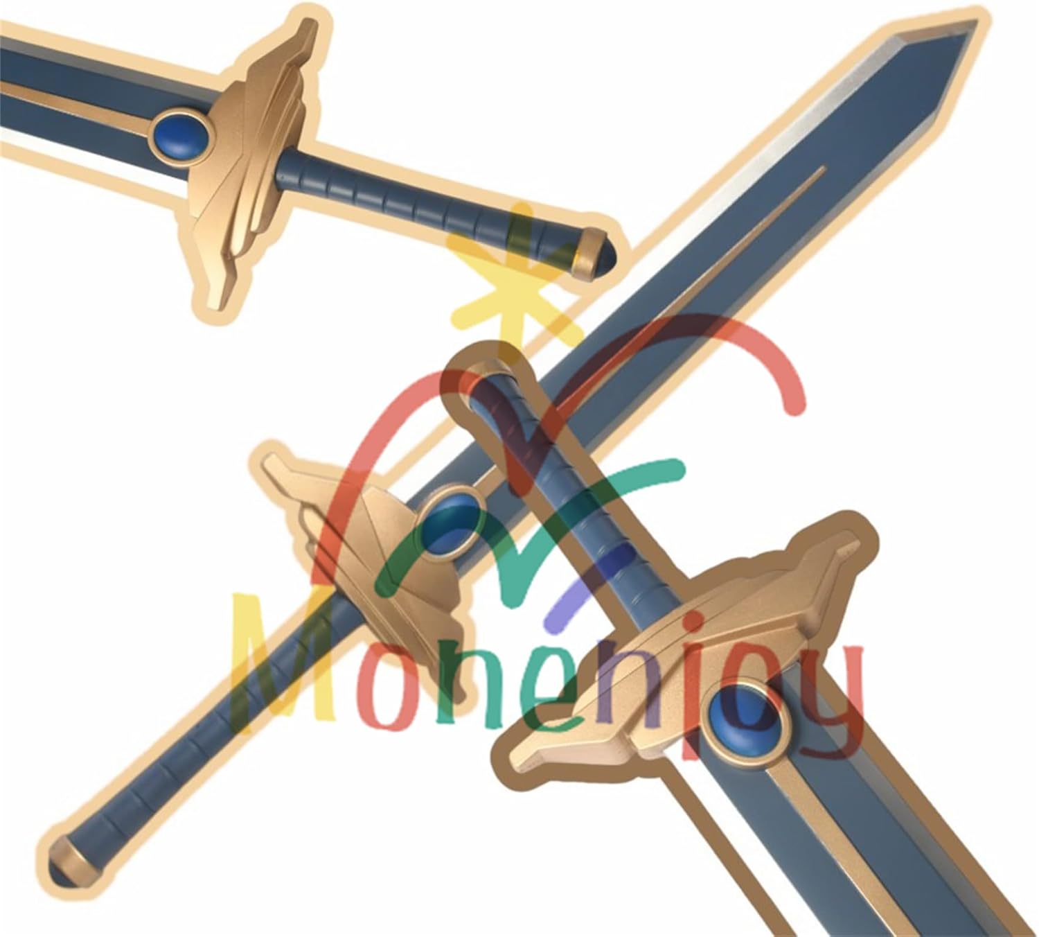 Monenjoy コスプレ道具 葬送のフリーレン ヒンメル 西洋剣 ソード PU製造 110cm 550g 勇者 勇者の剣 コスプレ レプリカ フリーレン 日本刀 手遊び 模擬刀 ハロウィン イベント シュタルク - Monenjoy