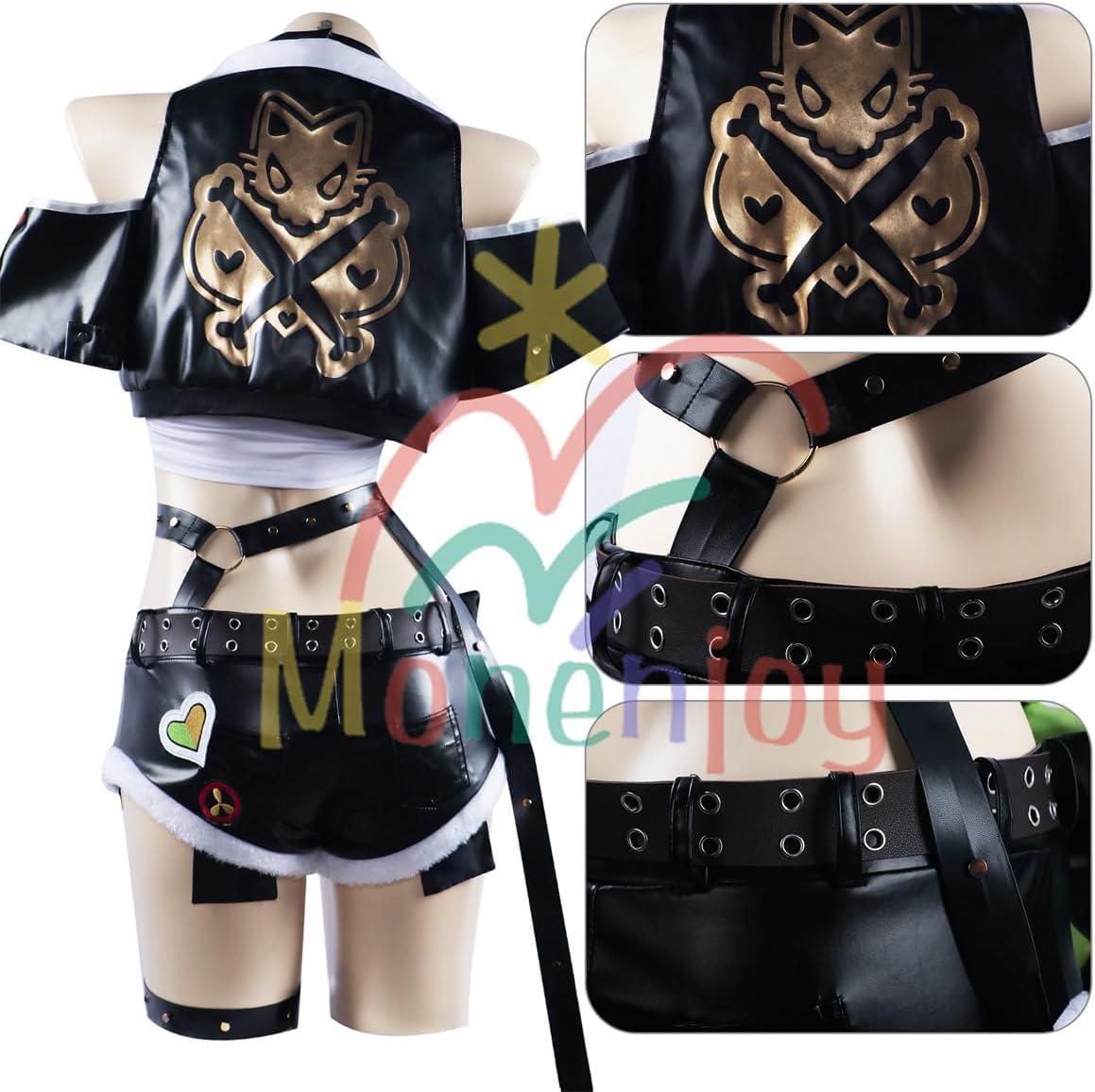 Monenjoy　ゼンレスゾーンゼロ エレン・ジョーウィッグ追加 コスチューム ゼンゼロ/ZZZ　コスプレ 衣装 イベント - Monenjoy