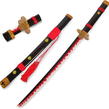 Monenjoy ONE PIECE／ワンピース 海賊狩りのゾロ 良業物 雪走 76cm 剣豪 ワノ国 三刀流剣士 武士 サムライ 武器 木 撮影 三刀流剣士 コスプレ道具 大業物21工