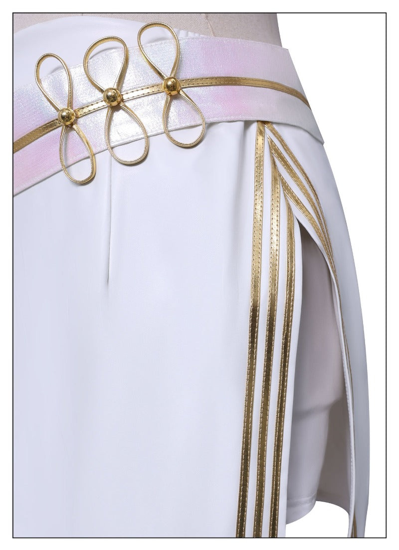 Monenjoy KPOP Girls! Demon Hunters Mira White Cosplay Costume Live Clothes Stage Clothes KPop Demon Hunters