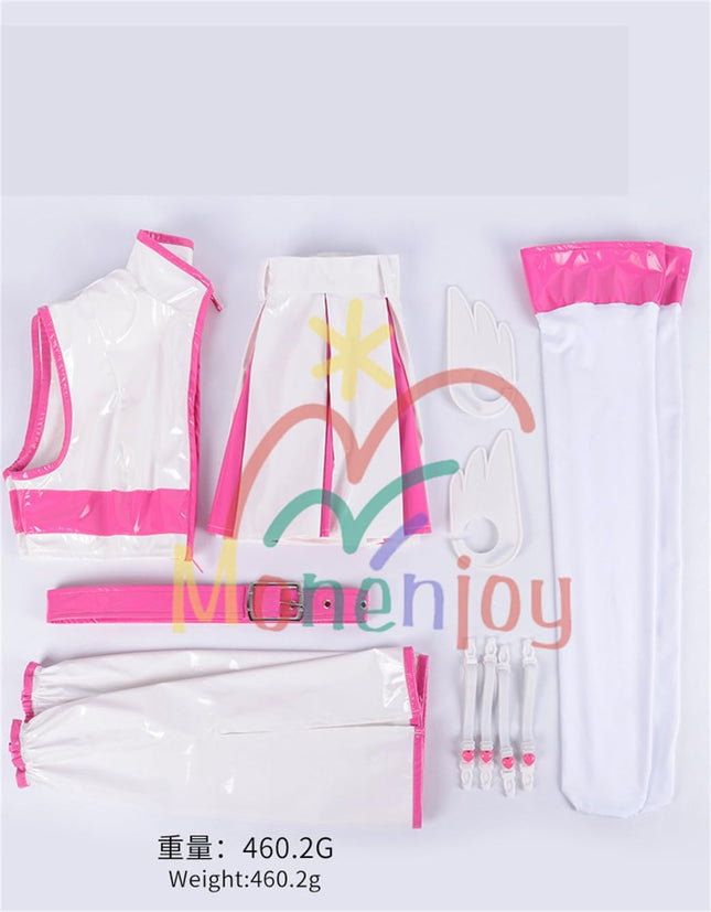 Monenjoy 2.5次元の誘惑 にごリリ 天乃リリサ コスチューム JK服 高校服 翼付 コスプレ衣装 髪飾り付 cosplay ハロウィン クリスマス 仮装 イベント - Monenjoy