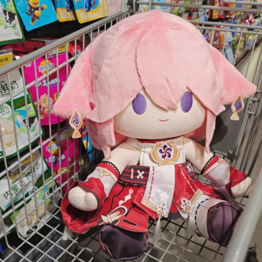 原神 八重神子 ぬいぐるみ　綿人形　コスプレ道具　可愛い　 40cm　萌えグッズ　着せ替え可能 超ふわふわ 萌え 同人グッズ やえみこ Monenjoy
