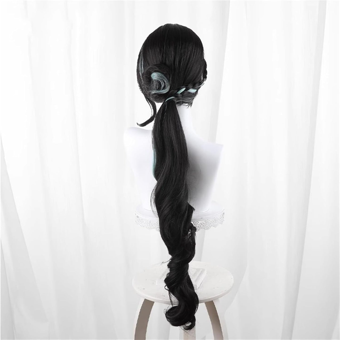 Monenjoy 崩壊スターレイル 桂乃芬 ウィッグ 80cm ロング 自然 ショート ボブ フルウィッグ ストレート ウイッグ wig かつら フルウィッグ ミディアム セミロング - Monenjoy