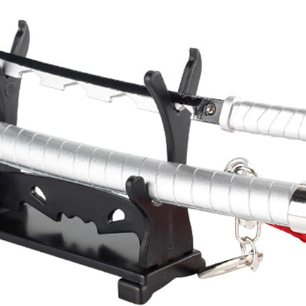 Monenjoy ミニ武器 鬼滅の刃　胡蝶 しのぶ 22cm 押して弾むキーホルダー 未開刃 おもちゃ 合金 レプリカ メタル製 キーホルダーアクセサリー キーリング キーチェーン 小物 雑貨 手遊び 卓上装備品 フィギュア武器 - Monenjoy