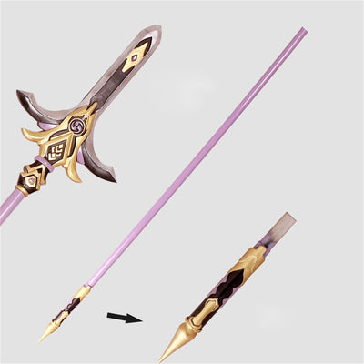 Monenjoy 原神　喜多院十文字槍 コスプレ道具 約181cm トーマ 雷電将軍 元素爆発 アクセサリー PU製造 cosplay 学園祭 イベント ハロウィン COS おもちゃ - Monenjoy