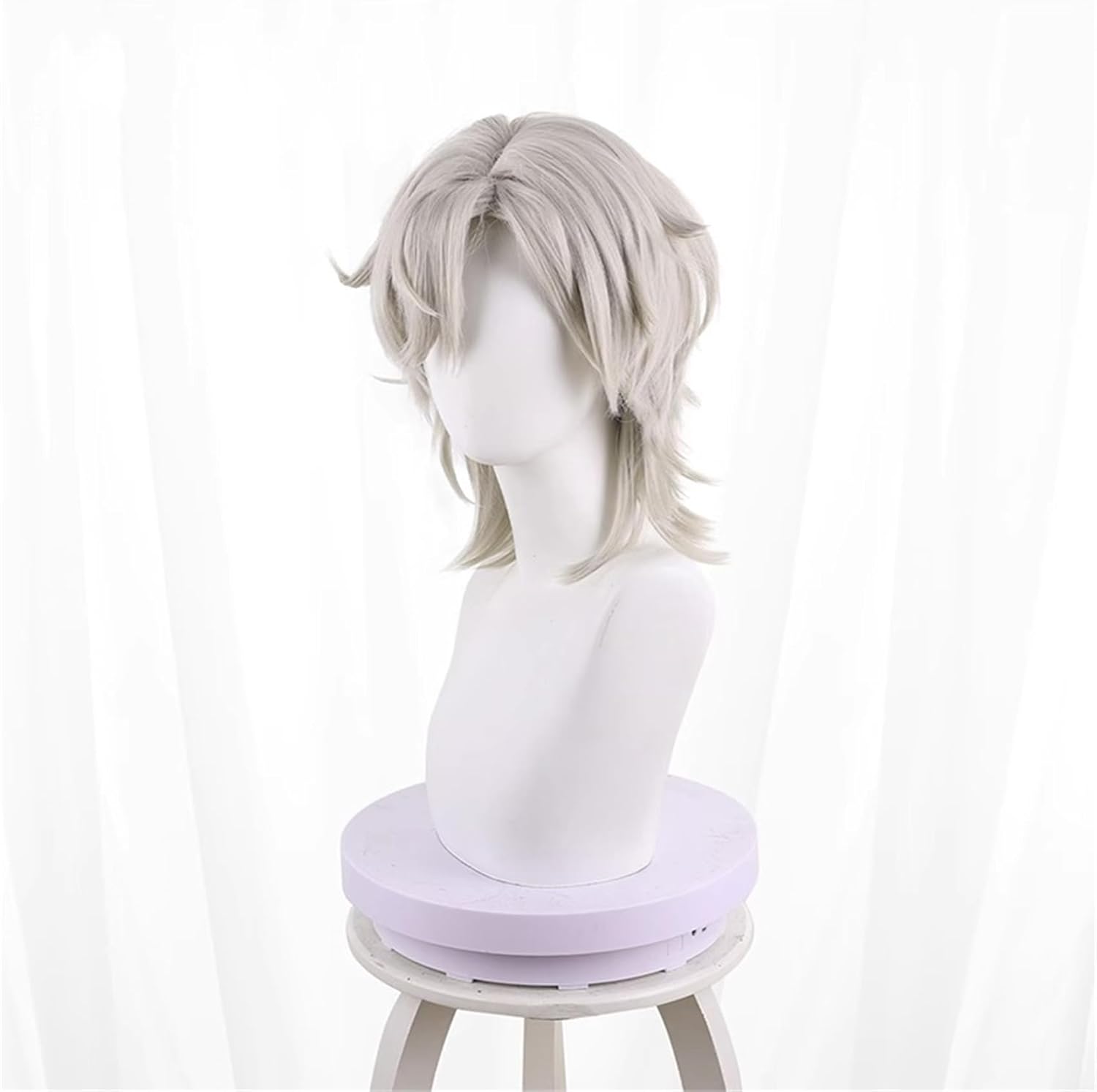 Monenjoy 崩壊スターレイル 桂乃芬 ウィッグ 80cm ロング 自然 ショート ボブ フルウィッグ ストレート ウイッグ wig かつら フルウィッグ ミディアム セミロング - Monenjoy