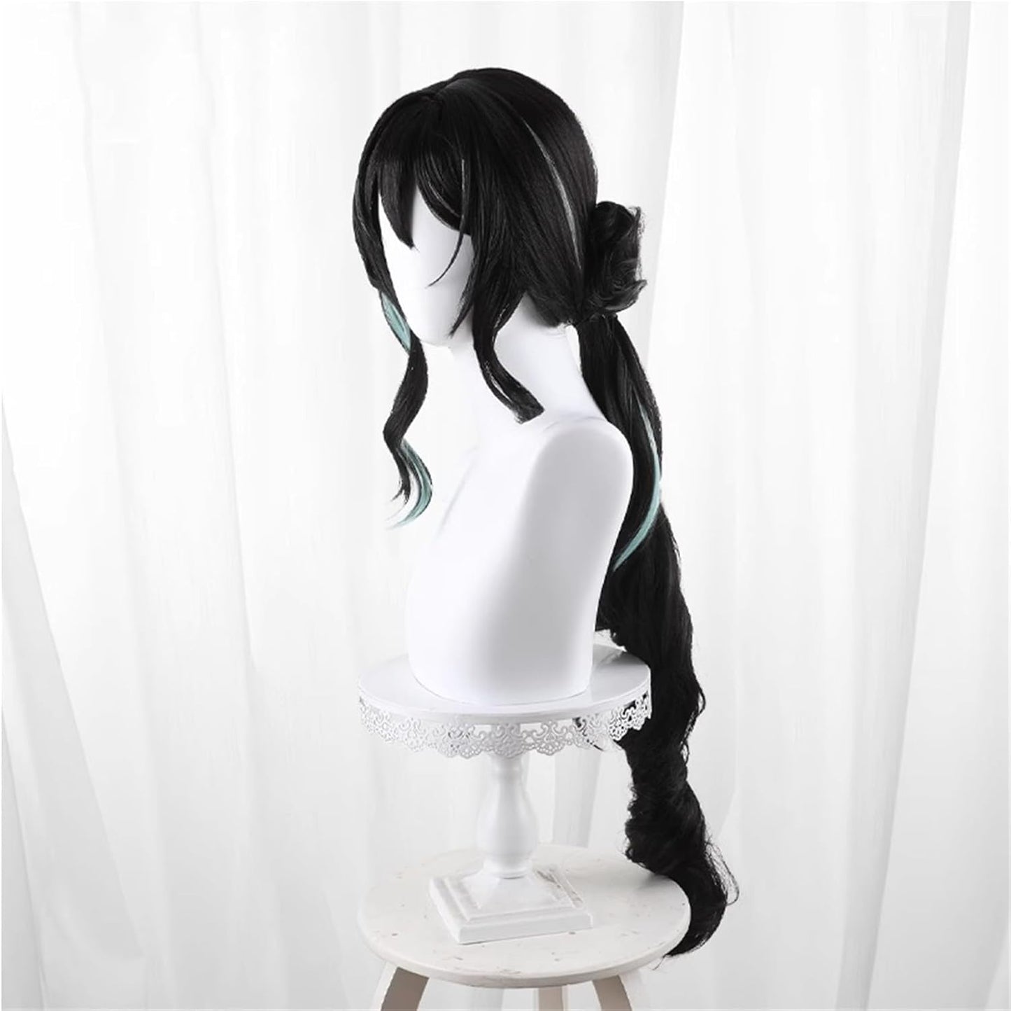 Monenjoy 崩壊スターレイル 桂乃芬 ウィッグ 80cm ロング 自然 ショート ボブ フルウィッグ ストレート ウイッグ wig かつら フルウィッグ ミディアム セミロング - Monenjoy