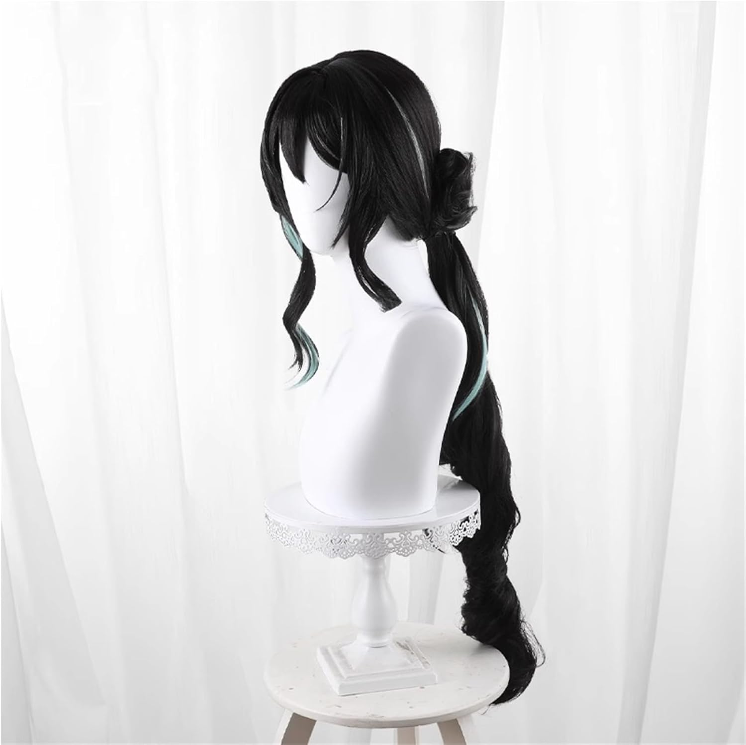 Monenjoy 崩壊スターレイル 桂乃芬 ウィッグ 80cm ロング 自然 ショート ボブ フルウィッグ ストレート ウイッグ wig かつら フルウィッグ ミディアム セミロング - Monenjoy