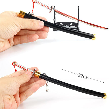 Monenjoy ミニ武器 鬼滅の刃　胡蝶 しのぶ 22cm 押して弾むキーホルダー 未開刃 おもちゃ 合金 レプリカ メタル製 キーホルダーアクセサリー キーリング キーチェーン 小物 雑貨 手遊び 卓上装備品 フィギュア武器 - Monenjoy