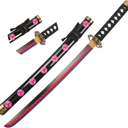 Monenjoy ONE PIECE／ワンピース 海賊狩りのゾロ 良業物 雪走 76cm 剣豪 ワノ国 三刀流剣士 武士 サムライ 武器 木 撮影 三刀流剣士 コスプレ道具 大業物21工
