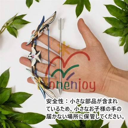Monenjoy 原神　ミニチュア フィヨルドの歌 フータオ(胡桃) モデル 槍 長柄武器 22cm ミニ武器 おもちゃ 卓上装備品 コスプレグッズ 1/6ver 合金製 塗装済み完成品フィギュア周 - Monenjoy