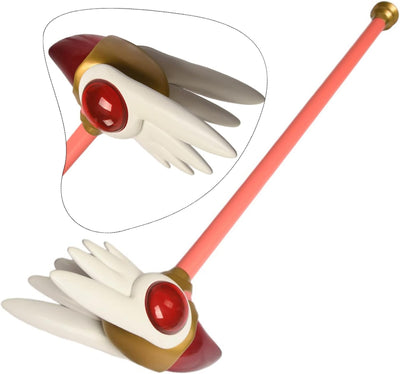 Monenjoyカードキャプターさくら 封印の杖 75cm クロウカード 1：1レプリカ 樹脂 クロウカード 可愛い コスプレ道具 ハロウィン コスプレ 武器 道具 用具 ハロウィン イベント 学園祭 [並行輸入品] - Monenjoy