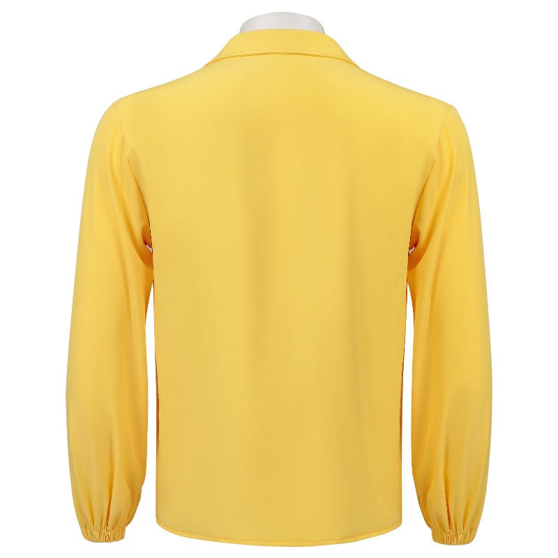 Monenjoy 　KPOPガールズ！デーモン・ハンターズ 　SajaBoys　 romance　シャツ　黄色コスプレ衣装　ベイビー 舞台服　サジャ・ボーイズ　Kpop Demon Hunters