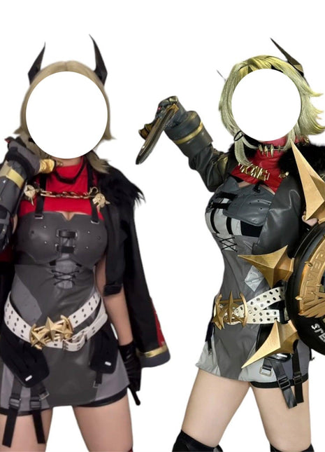 Monenjoy　ゼンゼロ/ZZZ キング・シーザーの衣装 コスプレ 1:1金属パーツ　靴カバー付　豪華生地　初期衣装　複雑なデザイン衣装　コスチューム　ゼンレスシーザー　舞台　カッコイイ　学園祭　コスチューム　ハロウィン　仮装　 - Monenjoy