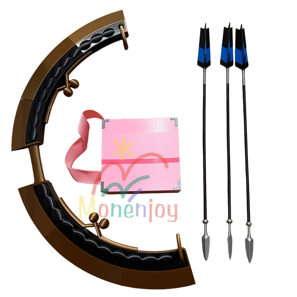 Monenjoy 超かぐや姫！ 駒沢乃依 コスプレ弓矢セット 弓 矢筒 PETG素材 80cm 本格武器プロップ MONENJOY