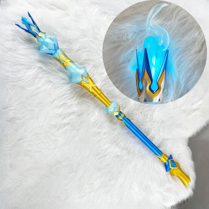 Monenjoy 崩壊スターレイル ケリュドラ 王冠　発光　法杖　100cm　コスプレ道具　PLA樹脂