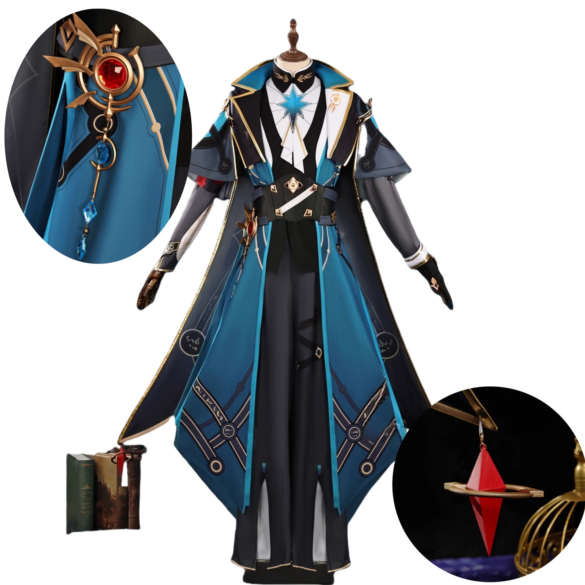 Monenjoy 崩壊スターレイル アナイクス コスチューム　コスプレ衣装　3d豪華アクセサリー付　 - Monenjoy