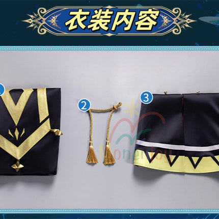 Monenjoy　サイレント・ウィッチ モニカ・エヴァレット  七賢人　コスプレ衣装　刺繍柄　魔術　3d樹脂製パーツ　沈黙の魔女の隠しごと  　イベント　コスチュームGS1904