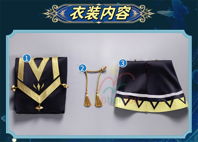 Monenjoy　サイレント・ウィッチ モニカ・エヴァレット  七賢人　コスプレ衣装　刺繍柄　魔術　3d樹脂製パーツ　沈黙の魔女の隠しごと  　イベント　コスチュームGS1904