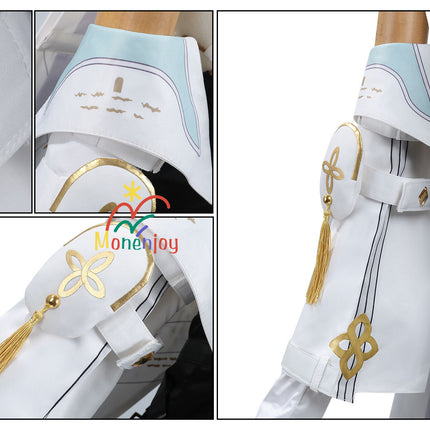 Monenjoy 鳴潮 白芷　コスプレ　びゃくし　コスチューム　ワンピース　かわいい　髪飾り＋イヤリング付 - Monenjoy