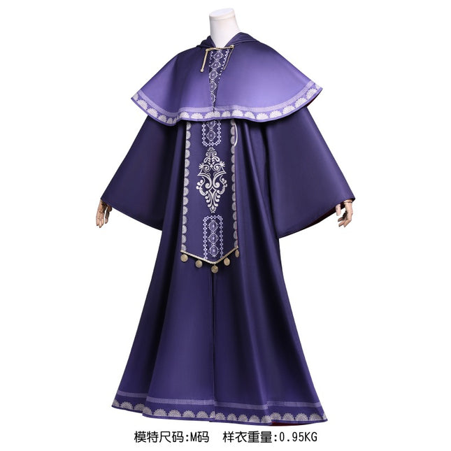 Monenjoy　サイレント・ウィッチ  モニカ・エヴァレット マント　紫色　モニカ・ノートンと　ケーツ　コスプレ衣装　七賢人　魔術師服　沈黙の魔女の隠しごとGS1916