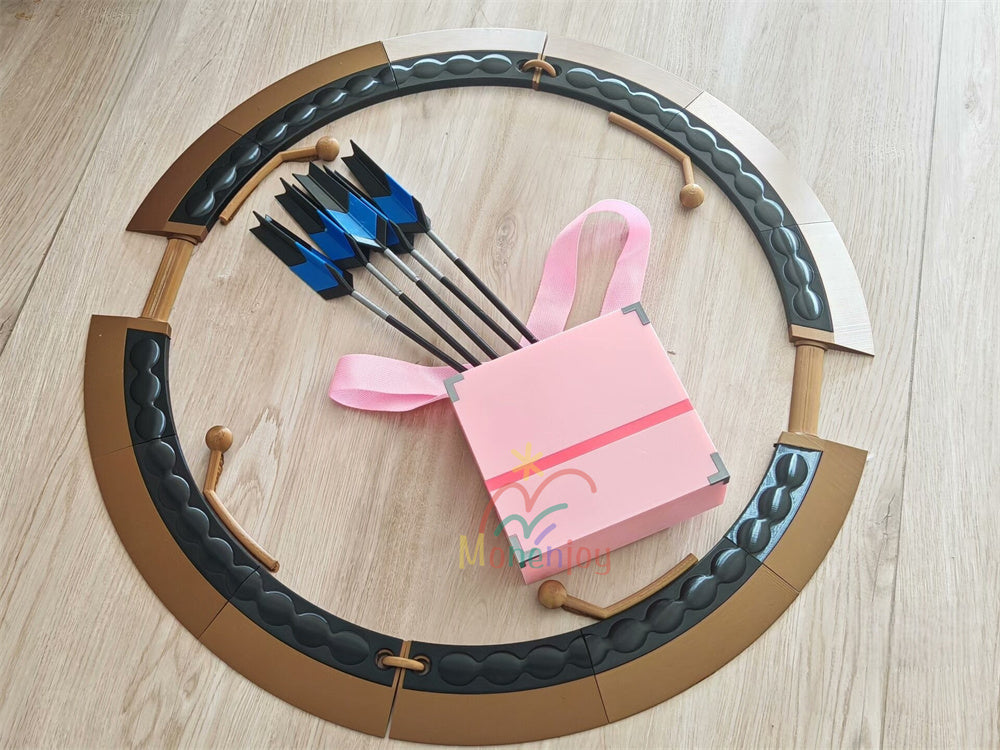 Monenjoy 超かぐや姫！ 駒沢乃依 コスプレ弓矢セット 弓 矢筒 PETG素材 80cm 本格武器プロップ MONENJOY
