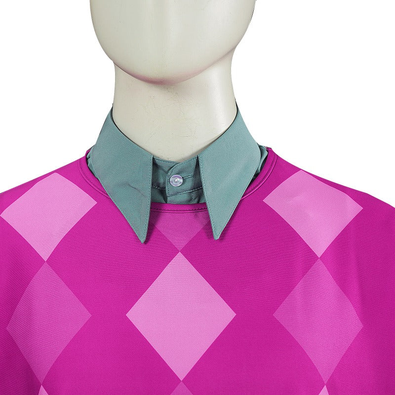 Monenjoy Animation Movie "KPOP Girls! Demon Hunters Saja Boys Live Clothes Rose Red Color Dancing Clothes Cosplay Costume Event 