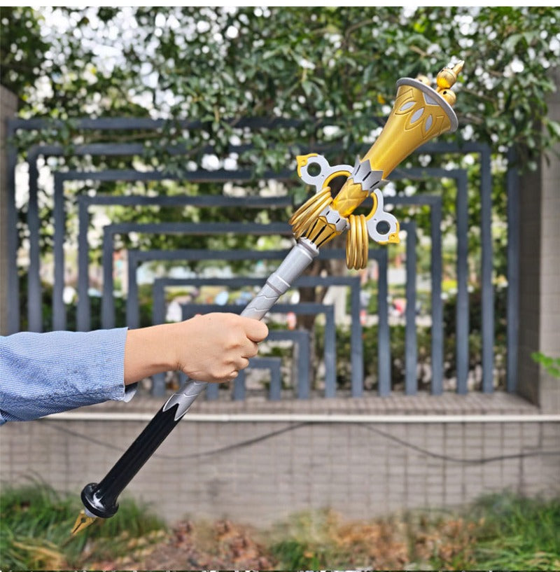 Monenjoy　ゼンレスゾーンゼロ　怪啖屋 リュシア・エロウェン　80cm　Pu製　音出る本物鈴 コスプレ道具　法杖