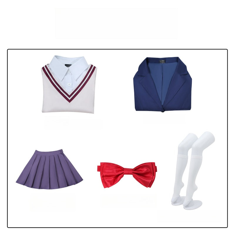 Monenjoy　ダンダダン　綾瀬桃（モモ）　オカルン／高倉 健　綾瀬 星子　白鳥 愛羅　コスプレ衣装　ターボババア　イベント　ポリエステル　イヤリング付　コスチューム