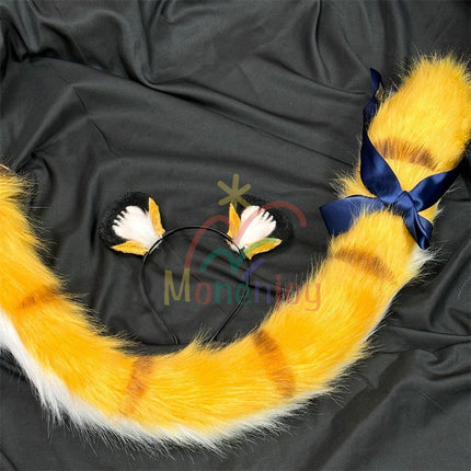 ต่างหู Monenjoy Zenre/Zenless Zone Zero Fufu และชุดคอสเพลย์ Tiger Tail โดย Fukufuku Tachibana สไตล์โลลิต้า งาน Zen Zero/ZZZ GS1435 
