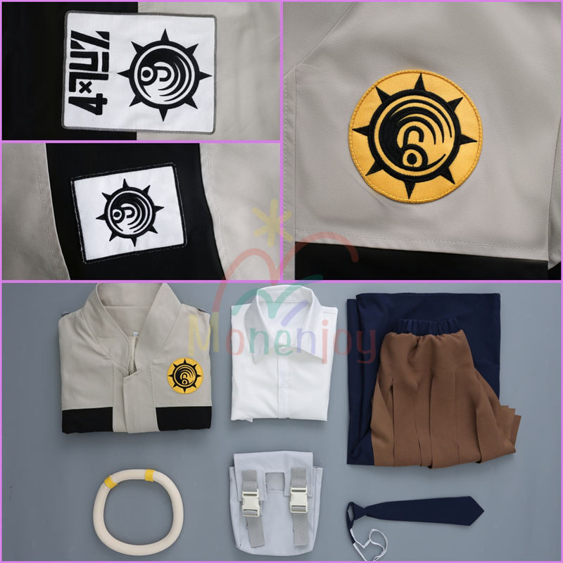 Monenjoy ガチアクタ 　タムジー　コスプレ衣装　 GACHIAKUTA　刺繍柄　鞄付　コスチューム　イベント