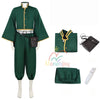 Monenjoy　デッドアカウント　縁城 蒼吏　コスプレ衣装緑色　霞流 括　えにしろ そうじ　仮装　舞台服　コスチューム