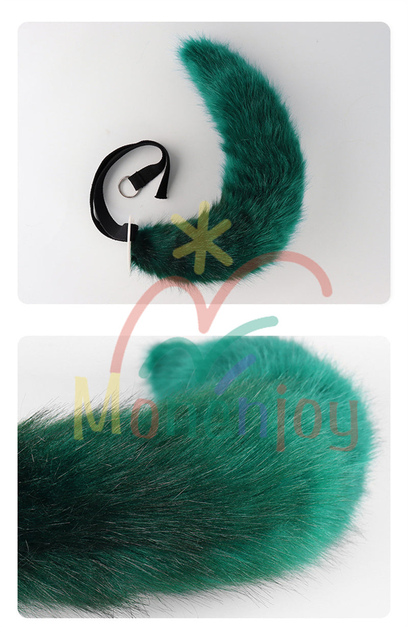 Monenjoy 原神 ティナリ ふわふわ　耳飾り＋尻尾　可愛い　萌えグッズ　猫耳 きつね耳　コスプレ道具　アクセサリー　 - Monenjoy