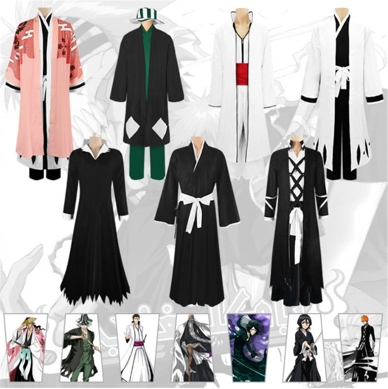 Monenjoy Shinigami Kurosaki Ichigo Death Costume Gotei 13 Cosplay Costume Gotei 13 Event BLEACH Thousand-Year Blood War Arc Costume