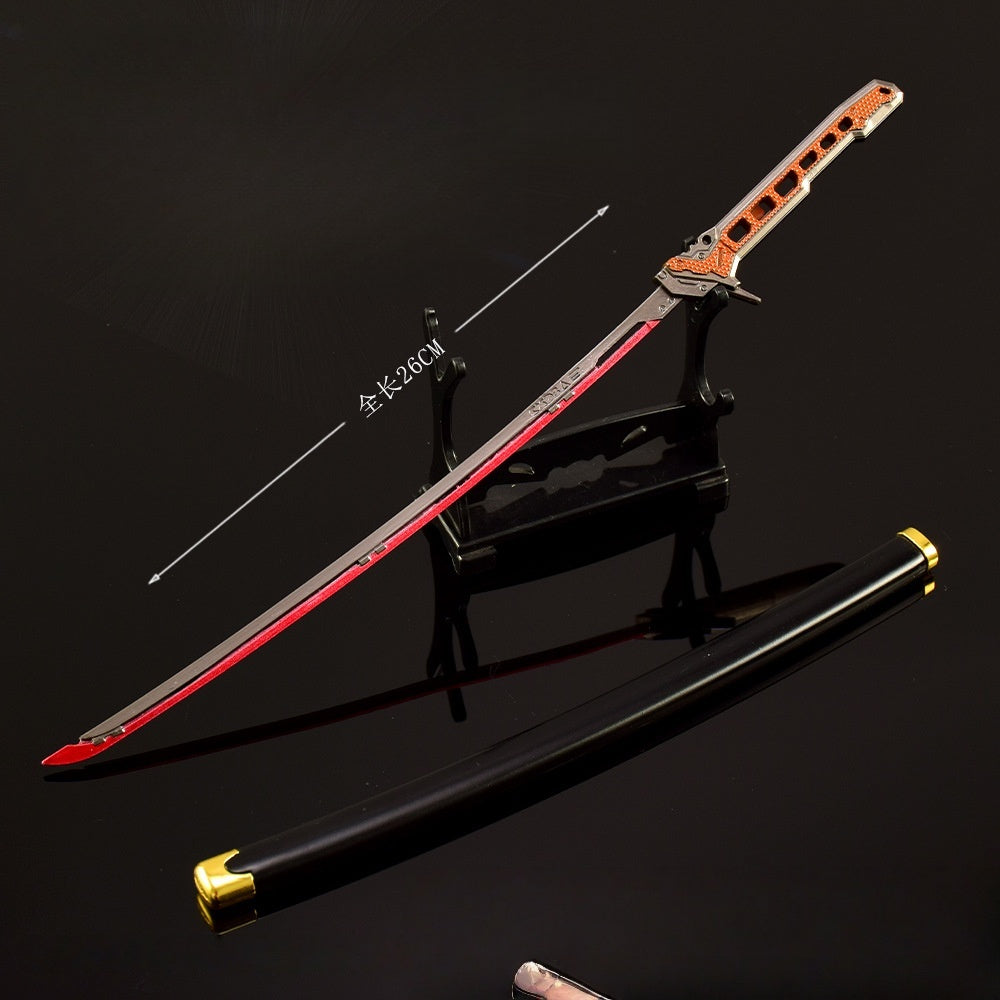 Monenjoy サイバーパンク2077 　武士　サムライ刀　26㎝　 アリーナブレイクアウト ミニチュア　武器モデル　アクセサリー　武器ファン