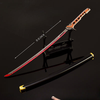 Monenjoy サイバーパンク2077 　武士　サムライ刀　26㎝　 アリーナブレイクアウト ミニチュア　武器モデル　アクセサリー　武器ファン