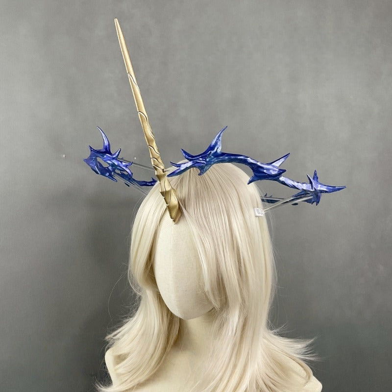 Monenjoy Narushio Cartethyia Hair Accessory Horn Crown Cartethyia Cosplay Prop PLA Material Weapon Model Replica
