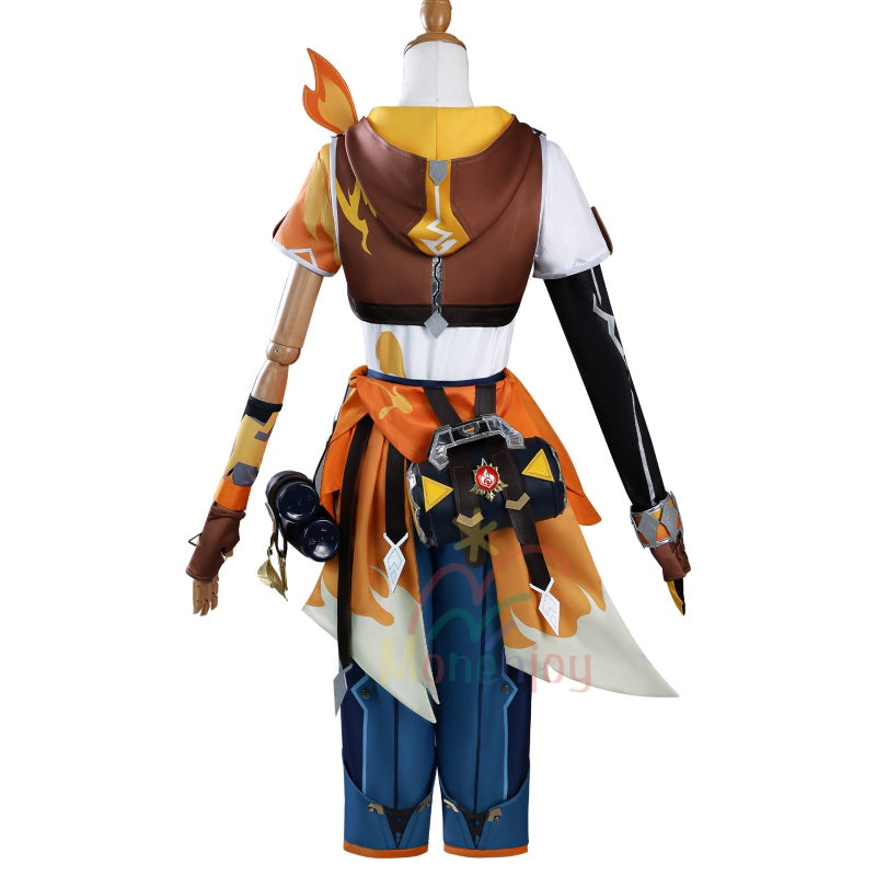 Monenjoy　原神　ベネット コスプレ衣装　ナタの旅　コスチューム　 燃えろ！ラクガキ大冒険 / Adventures in Blazing Hue