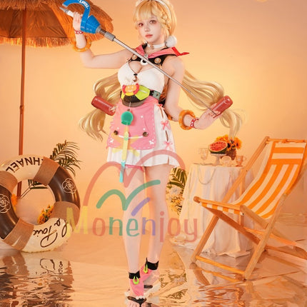 Monenjoy ゼンレスゾーンゼロ　アリスのコスチューム「タイム香る海辺」 水着 アリス・タイムフィールド　コスプレ衣装　コスチューム　怪啖屋　イベント　